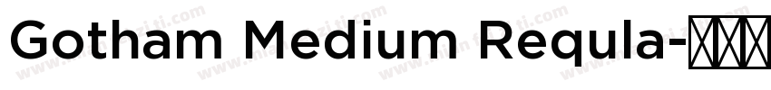 Gotham Medium Requla字体转换